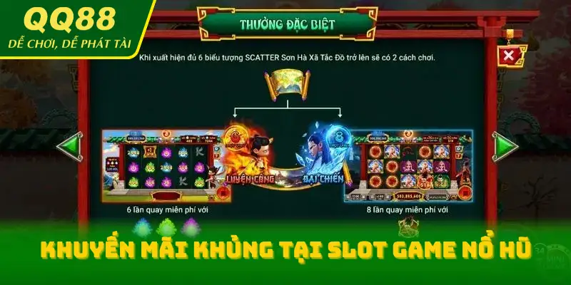 Khuyến mãi khủng tại slot game nổ hũ
